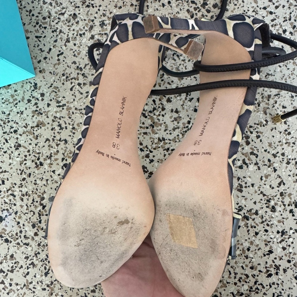 Manolo Blahnik. Worn once.